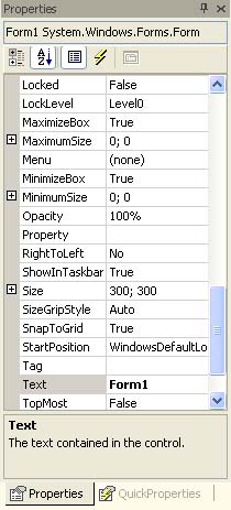 property grid